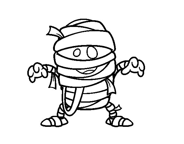 Coloring page: Mummy (Characters) #147685 - Free Printable Coloring Pages