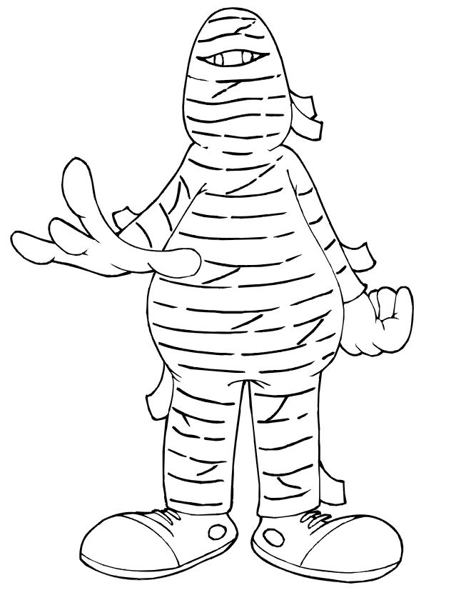Coloring page: Mummy (Characters) #147687 - Free Printable Coloring Pages
