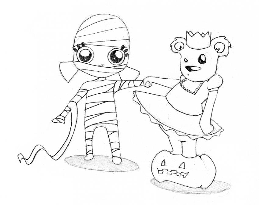 Coloring page: Mummy (Characters) #147693 - Free Printable Coloring Pages