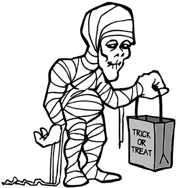 Coloring page: Mummy (Characters) #147722 - Free Printable Coloring Pages