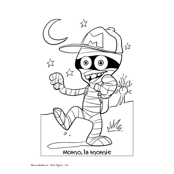 Coloring page: Mummy (Characters) #147725 - Free Printable Coloring Pages