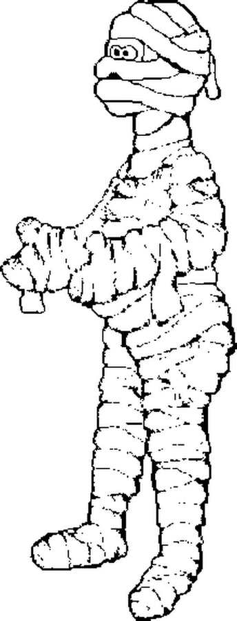Coloring page: Mummy (Characters) #147727 - Free Printable Coloring Pages