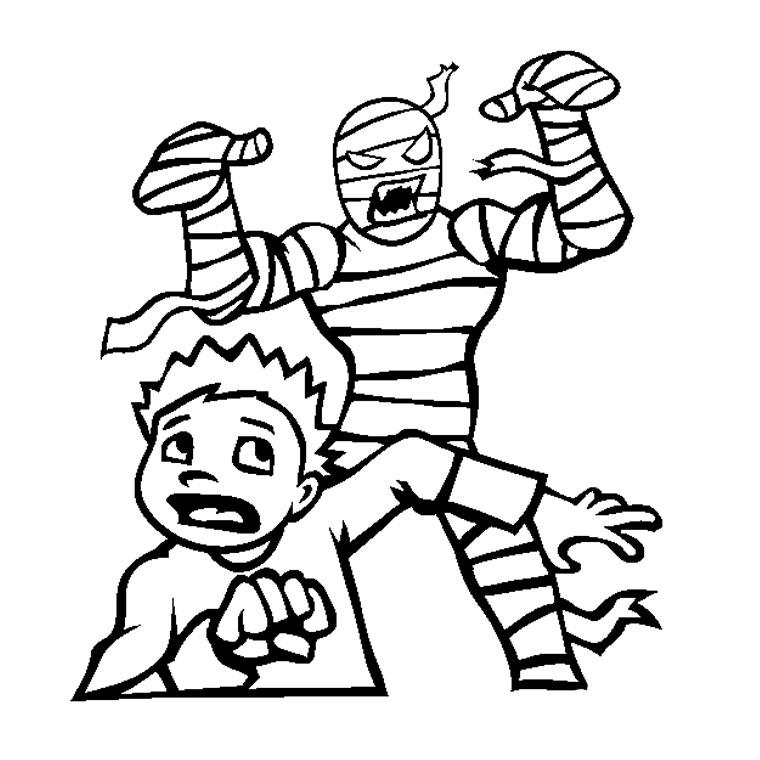 Coloring page: Mummy (Characters) #147731 - Free Printable Coloring Pages
