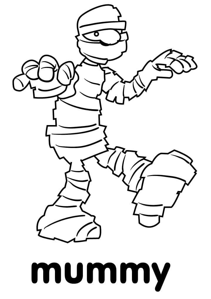 Free printable Mummy coloring page #201597 from Characters collection