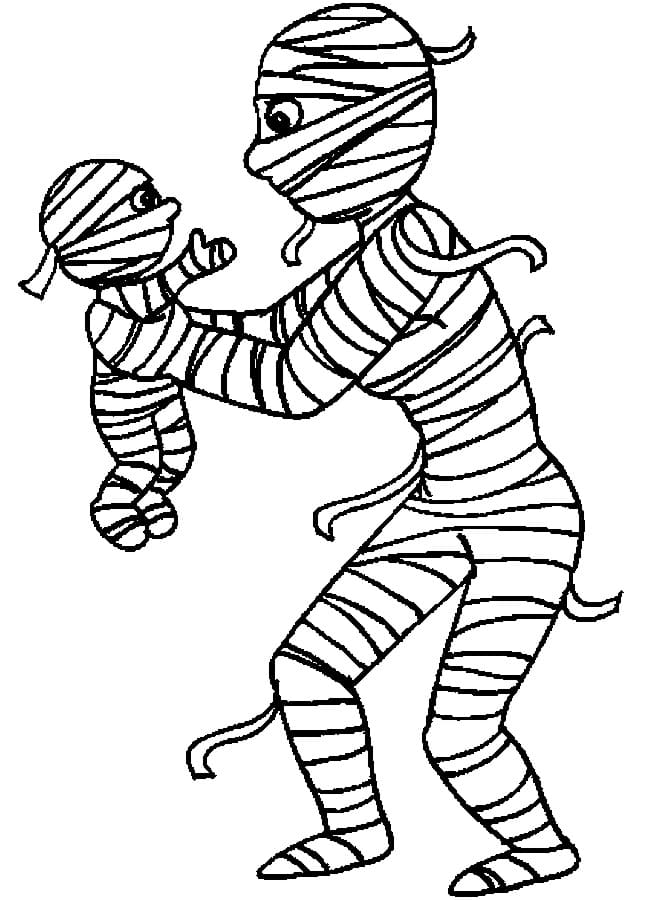 Free printable Mummy coloring page #201600 from Characters collection