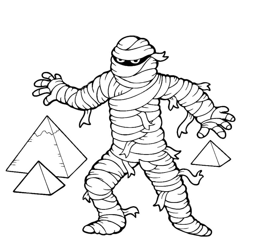 Free printable Mummy coloring page #201628 from Characters collection