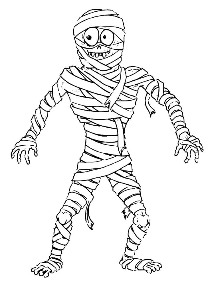 Free printable Mummy coloring page #201636 from Characters collection
