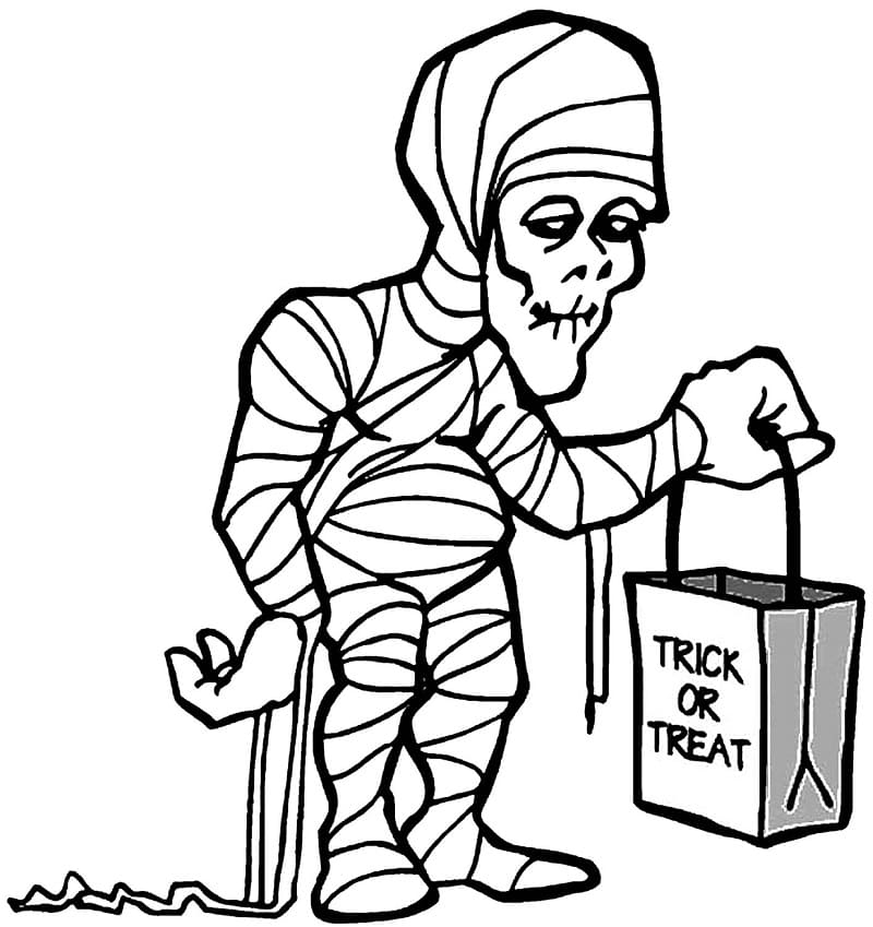 Free printable Mummy coloring page #201638 from Characters collection