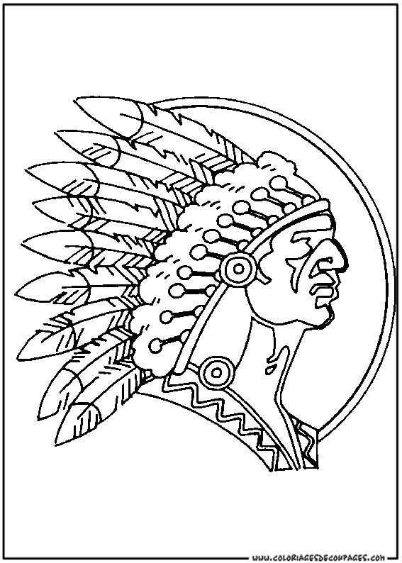 Free printable Native American coloring page #148996 from Characters collection