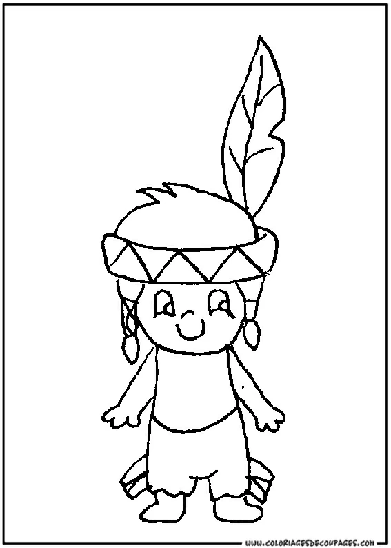 Free printable Native American coloring page #148998 from Characters collection
