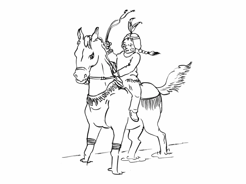 Free printable Native American coloring page #149001 from Characters collection