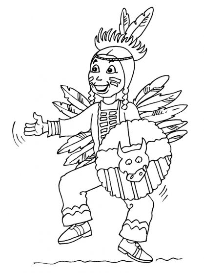Free printable Native American coloring page #149033 from Characters collection