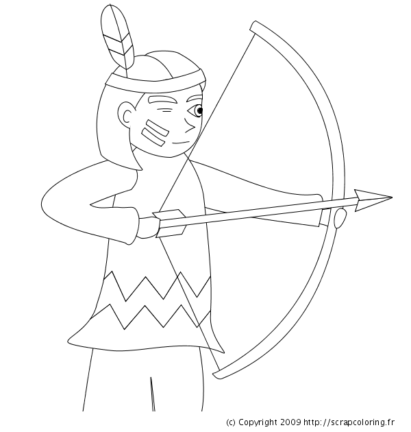 Free printable Native American coloring page #149039 from Characters collection