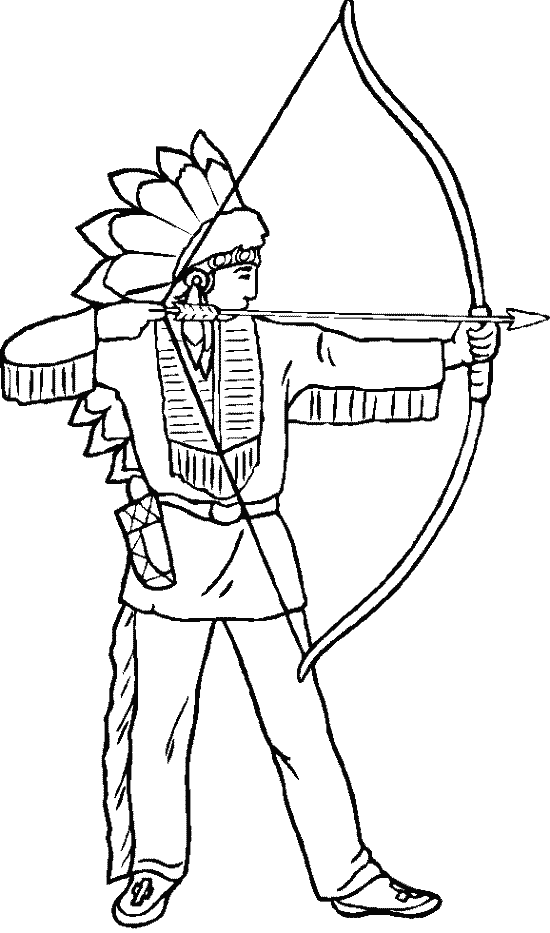 Free printable Native American coloring page #149065 from Characters collection