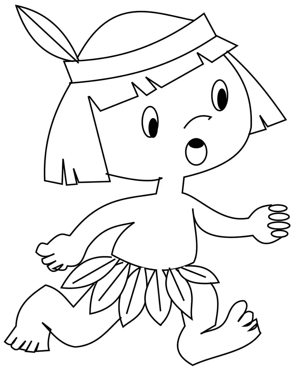 Free printable Native American coloring page #181230 from Characters collection