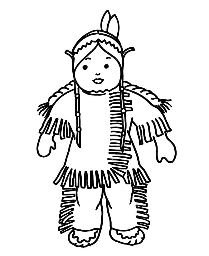 Free printable Native American coloring page #181234 from Characters collection