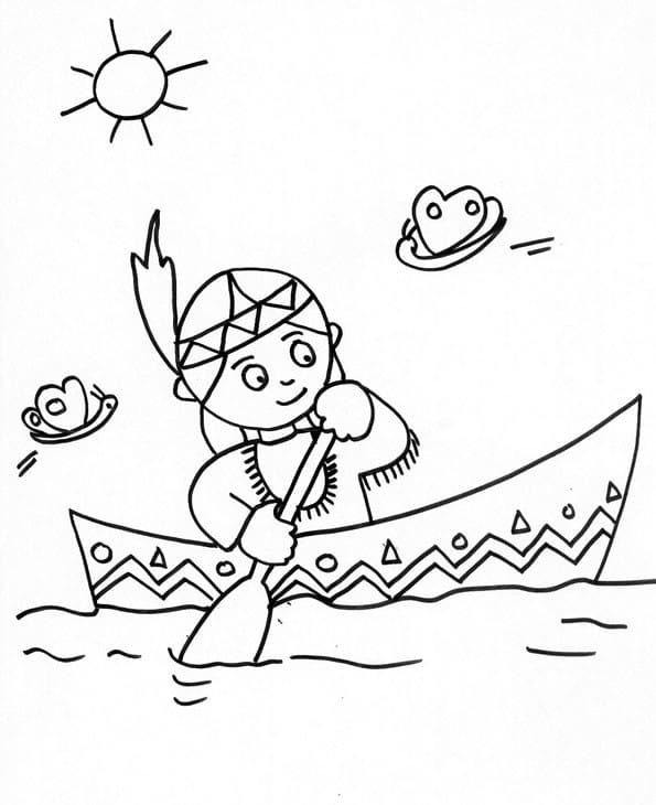 Free printable Native American coloring page #181248 from Characters collection