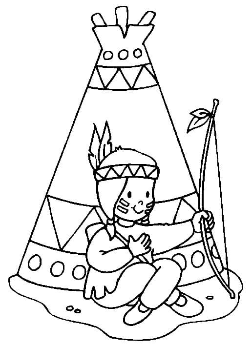Free printable Native American coloring page #181255 from Characters collection