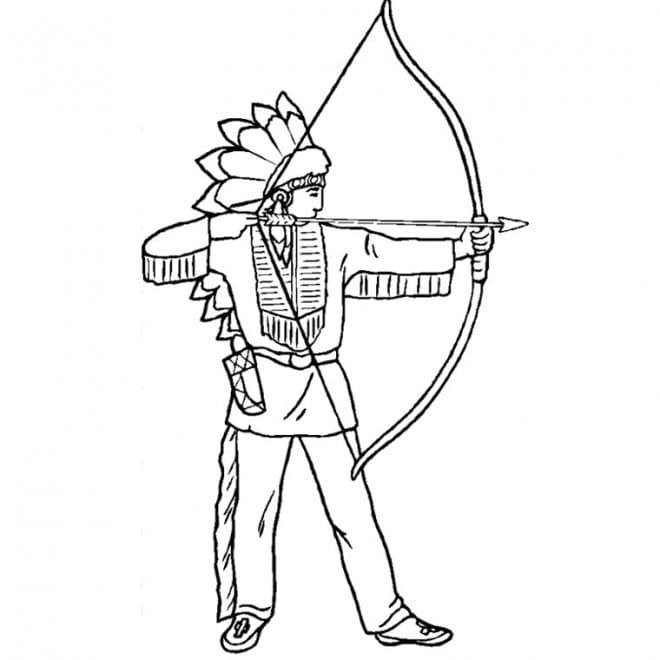 Free printable Native American coloring page #181259 from Characters collection