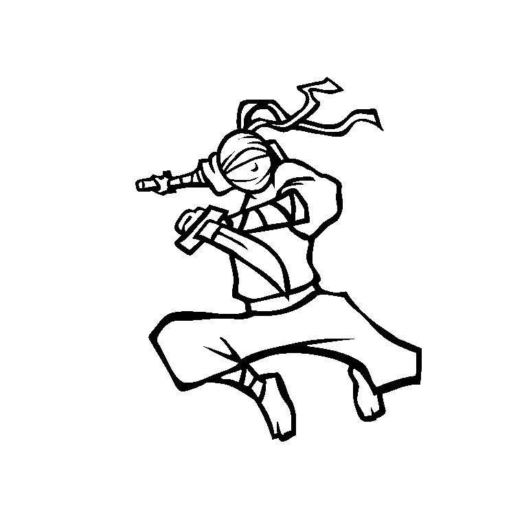 Coloring page: Ninja (Characters) #148145 - Free Printable Coloring Pages
