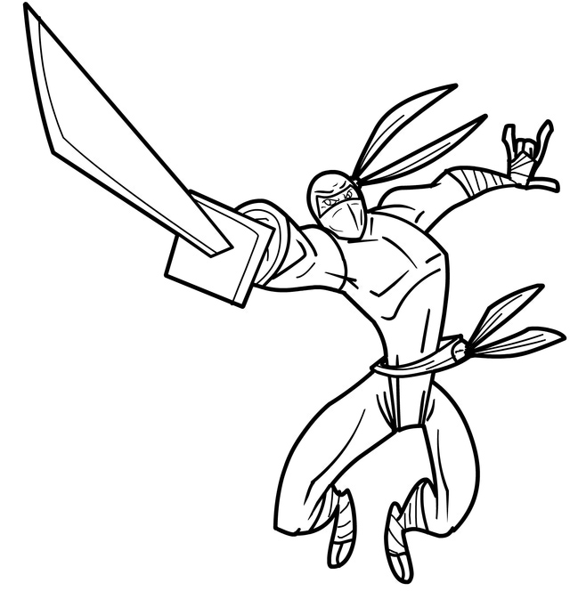 Coloring page: Ninja (Characters) #148194 - Free Printable Coloring Pages
