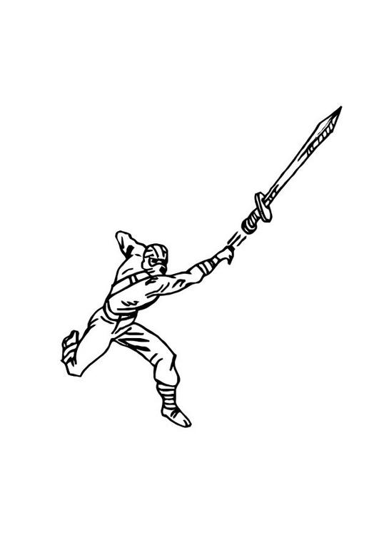Coloring page: Ninja (Characters) #148263 - Free Printable Coloring Pages