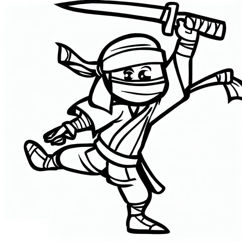 Free printable Ninja coloring page #187785 from Characters collection
