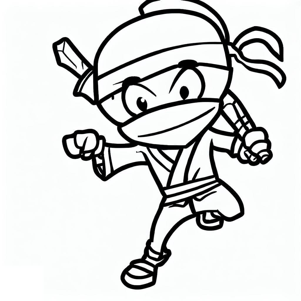 Free printable Ninja coloring page #187788 from Characters collection