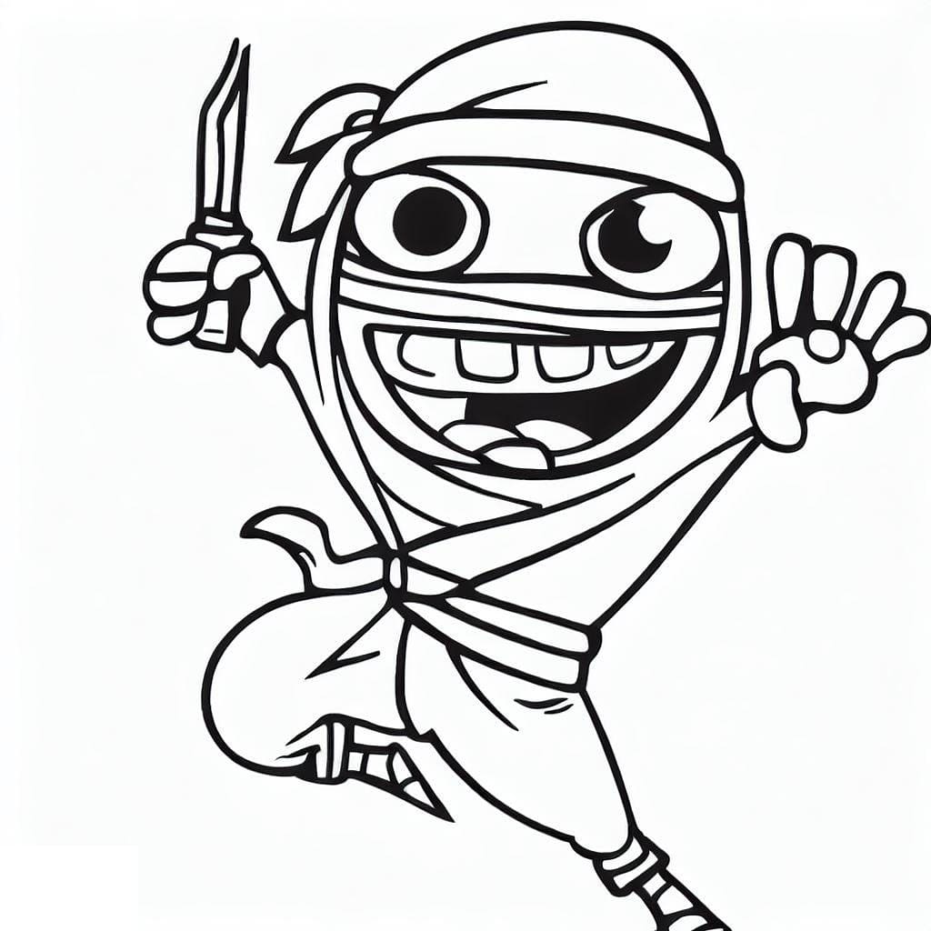 Free printable Ninja coloring page #187794 from Characters collection