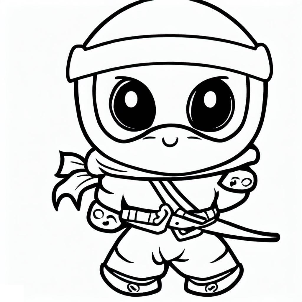Free printable Ninja coloring page #187798 from Characters collection