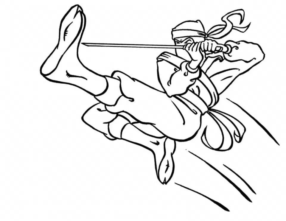 Free printable Ninja coloring page #187801 from Characters collection