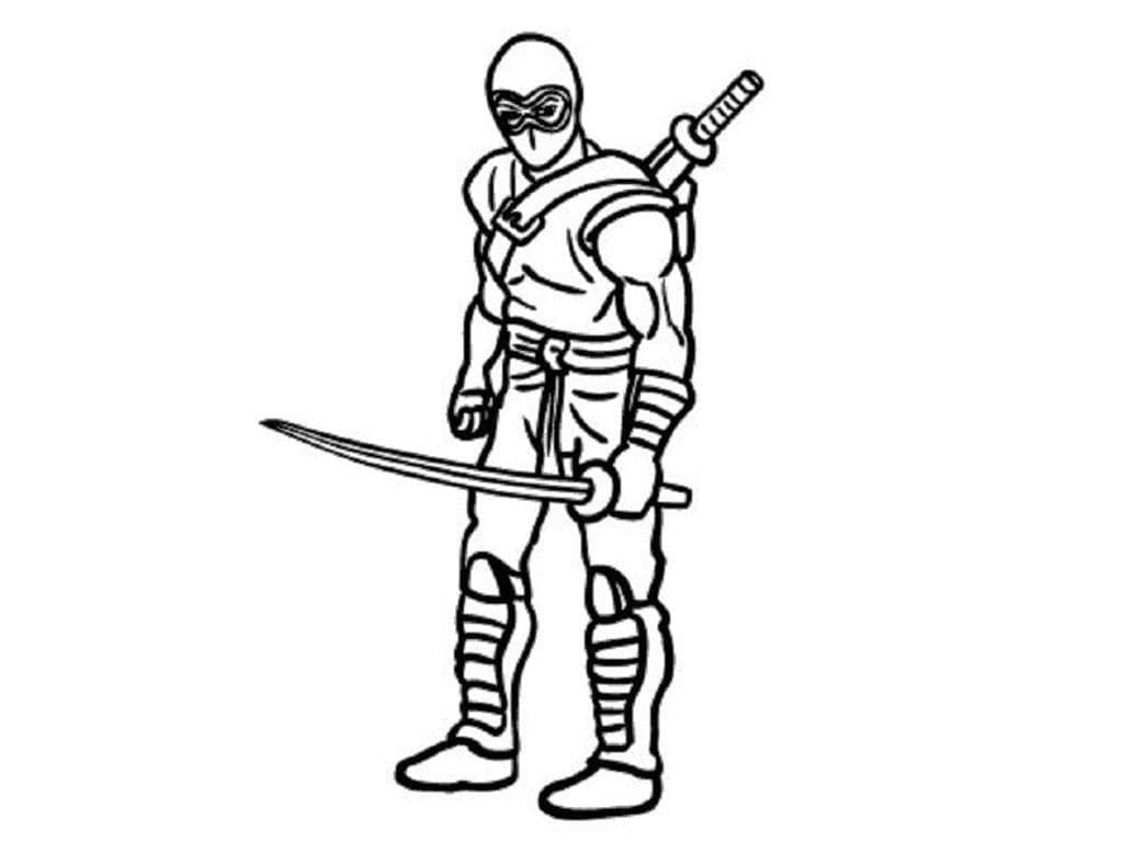 Free printable Ninja coloring page #187811 from Characters collection