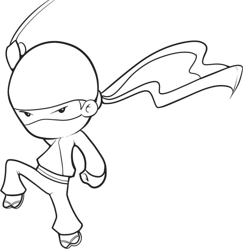 Free printable Ninja coloring page #187817 from Characters collection