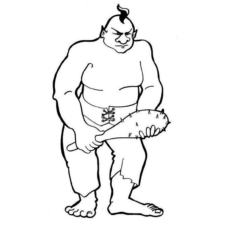 Coloring page: Ogre (Characters) #102794 - Free Printable Coloring Pages