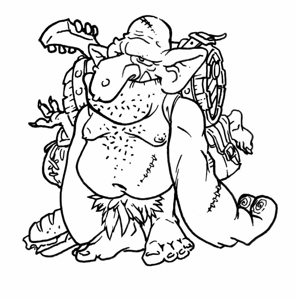 Coloring page: Ogre (Characters) #102798 - Free Printable Coloring Pages