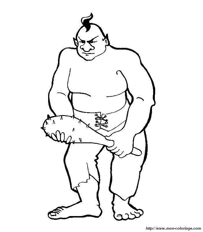 Coloring page: Ogre (Characters) #102814 - Free Printable Coloring Pages