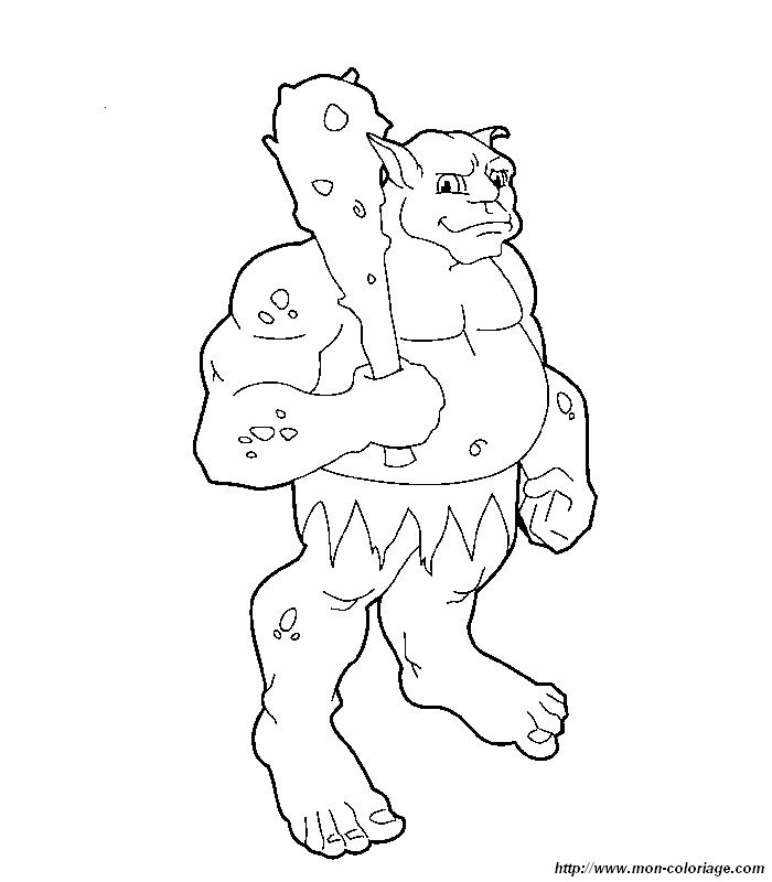 Coloring page: Ogre (Characters) #102837 - Free Printable Coloring Pages