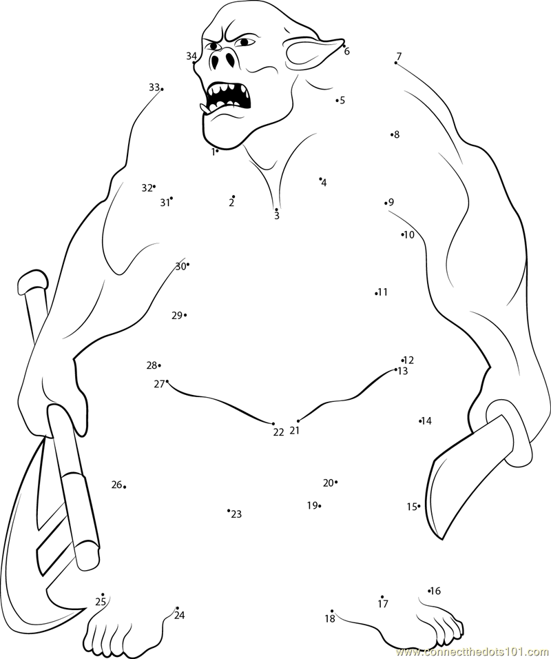 Coloring page: Ogre (Characters) #102847 - Free Printable Coloring Pages