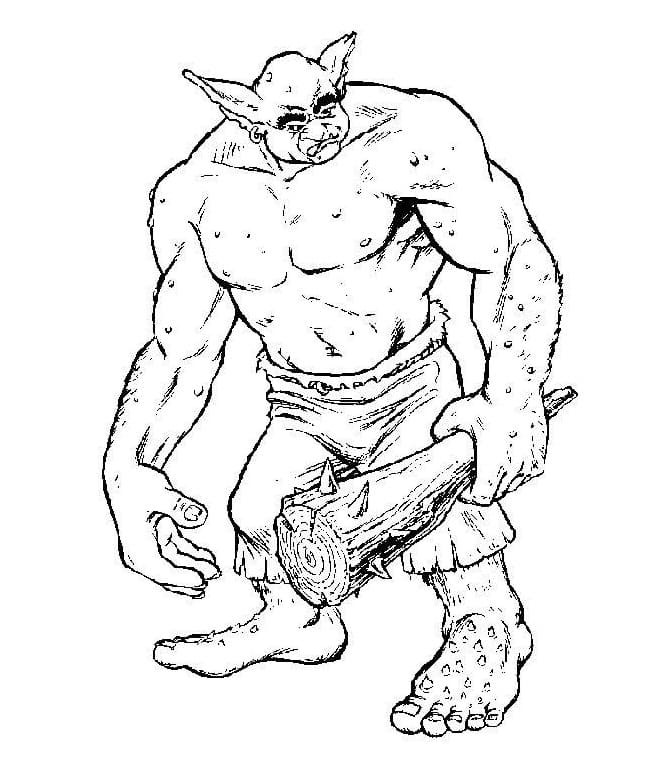 Free printable Ogre coloring page #189722 from Characters collection