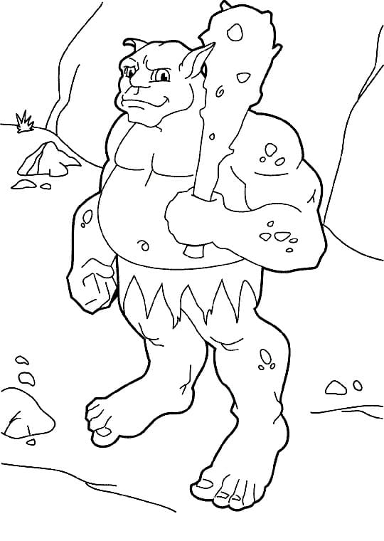 Free printable Ogre coloring page #189724 from Characters collection