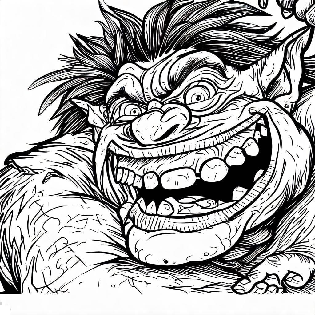 Free printable Ogre coloring page #189729 from Characters collection