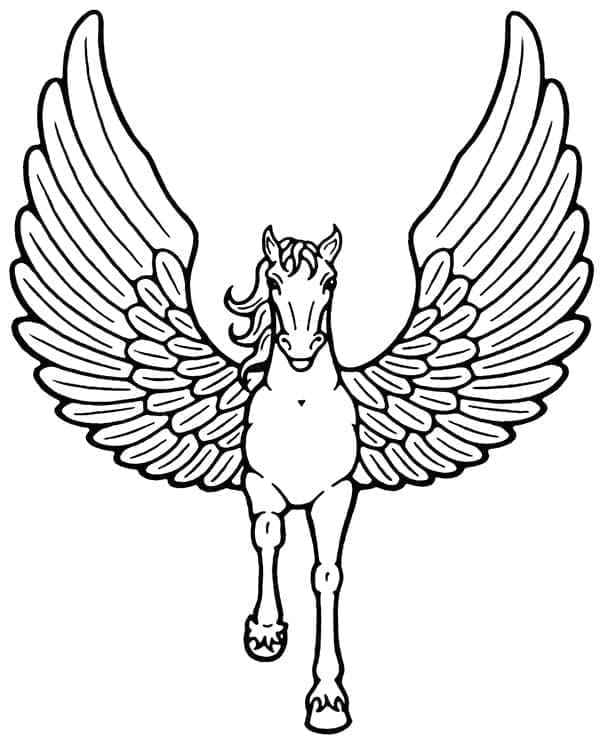 Free printable Pegasus coloring page #209045 from Characters collection