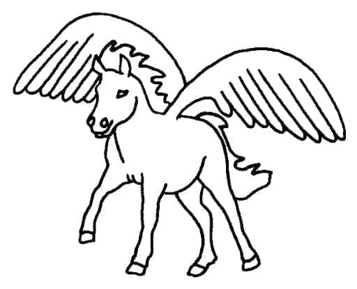 Free printable Pegasus coloring page #209059 from Characters collection