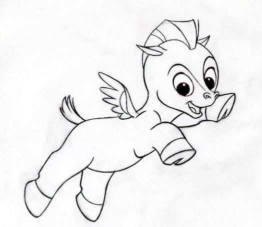 Free printable Pegasus coloring page #209066 from Characters collection