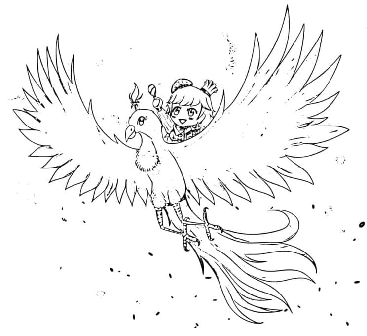 Free printable Phoenix coloring page #192256 from Characters collection