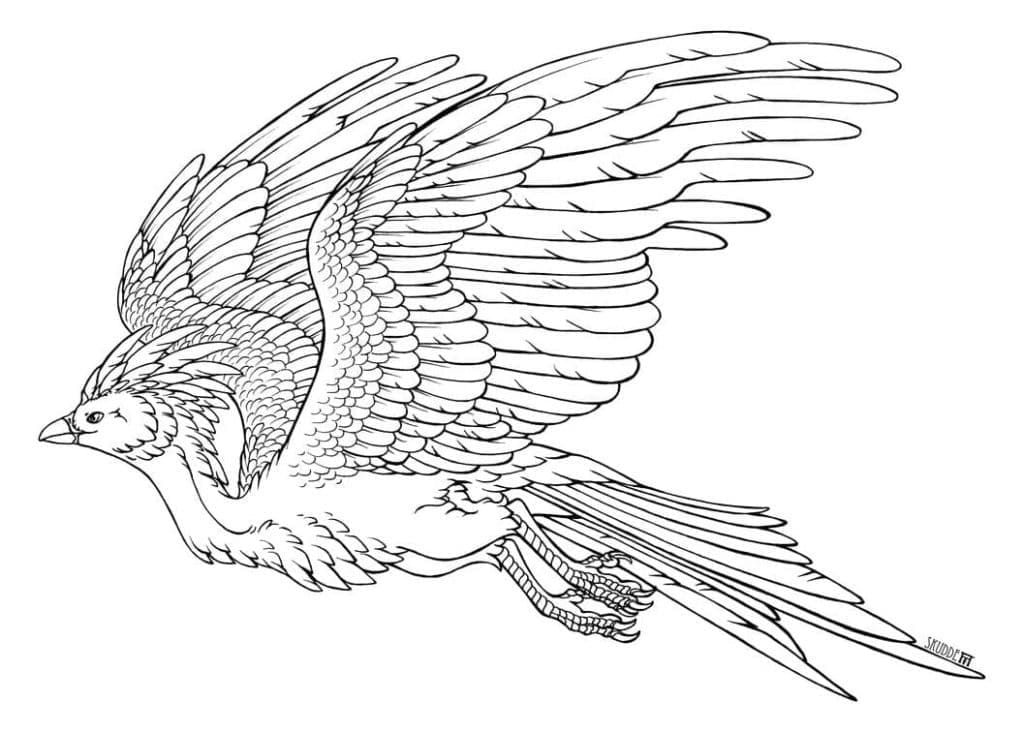 Free printable Phoenix coloring page #192259 from Characters collection