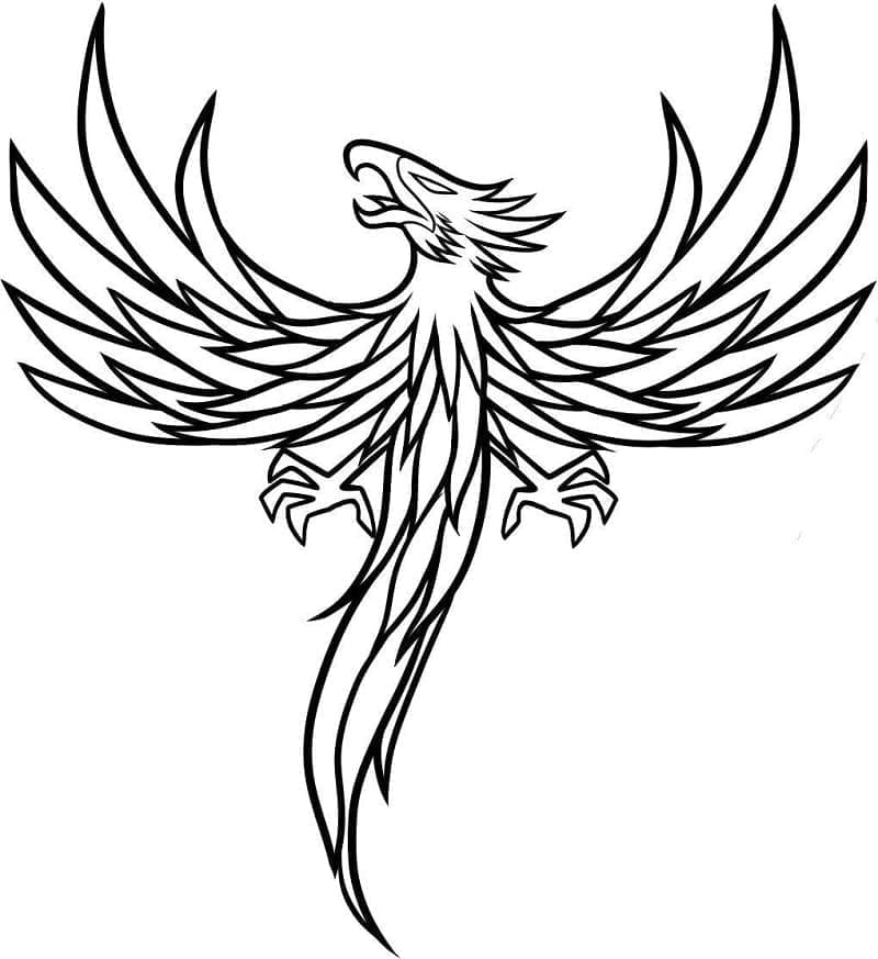 Free printable Phoenix coloring page #192262 from Characters collection