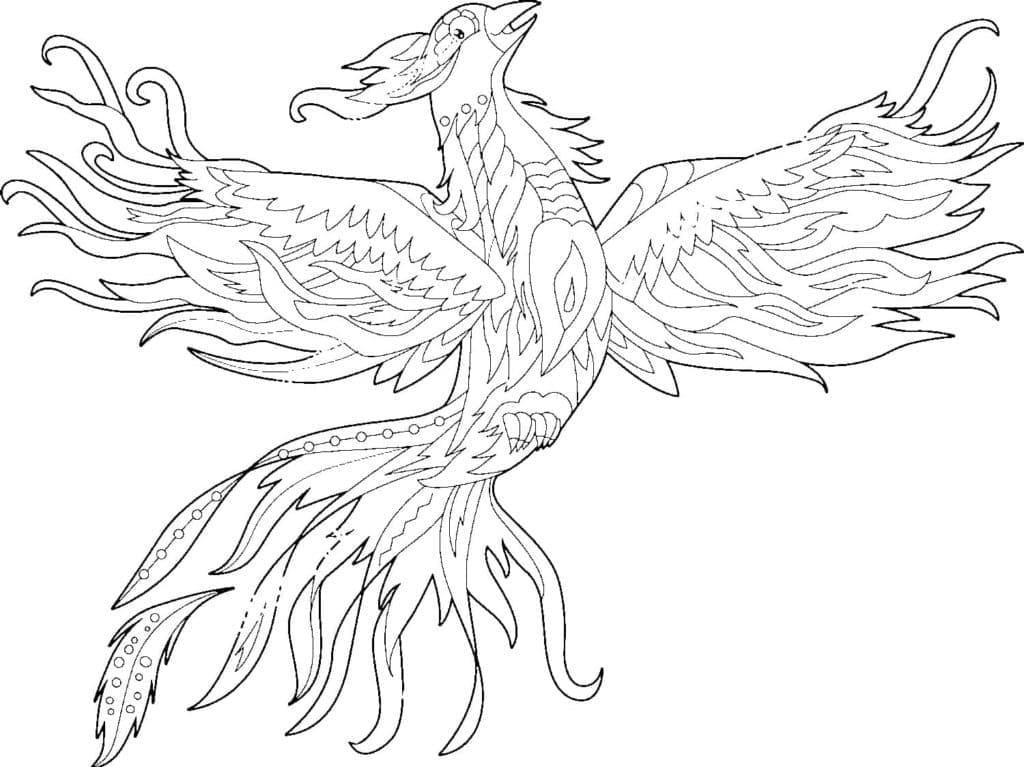 Free printable Phoenix coloring page #192270 from Characters collection Free printable Phoenix coloring page #192270 from Characters collection