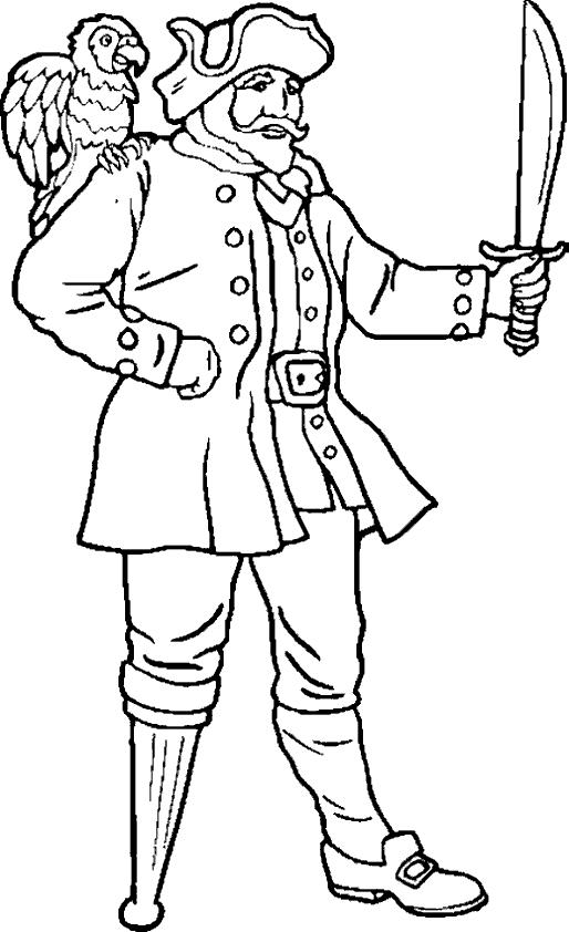 Coloring page: Pirate (Characters) #105008 - Free Printable Coloring Pages