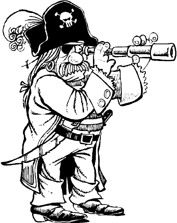 Coloring page: Pirate (Characters) #105020 - Free Printable Coloring Pages